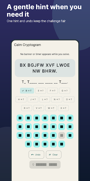 Calm Cryptogram Screenshot 2