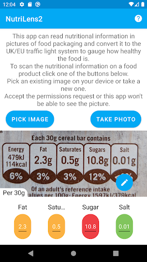 NutriLens Screenshot 1