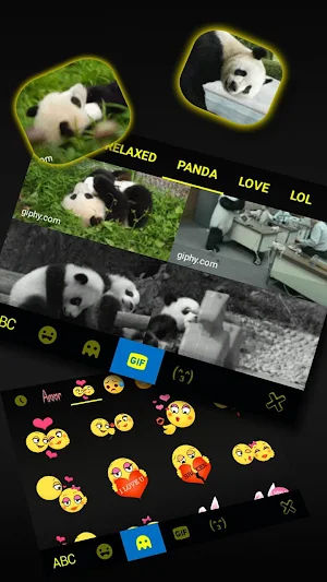 Black Yellow Business Keyboard Theme Screenshot 3