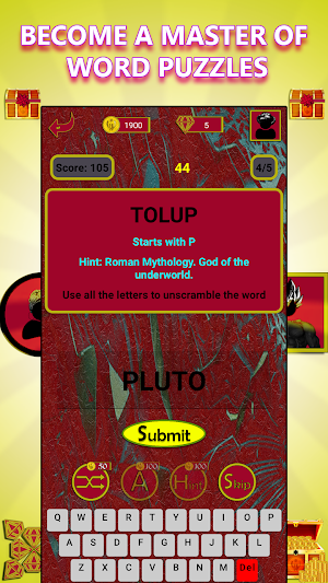 Mythology: Unscramble Word Screenshot 1
