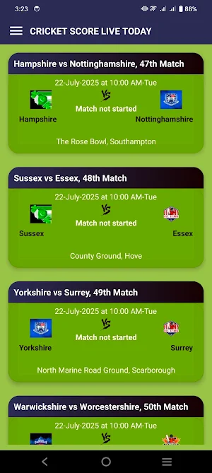 Cricket Score Live Today Screenshot 1