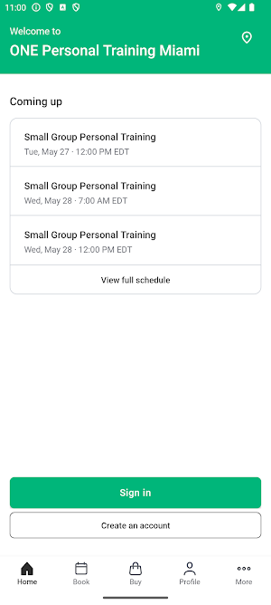 ONE Personal Training Miami Screenshot 1