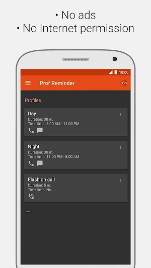 Missed call reminder, Flash on call Screenshot 0