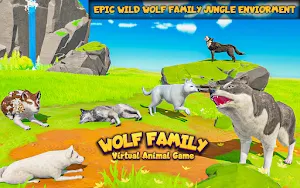 Virtual Arctic Wolf Family Simulator: Animal Games Screenshot 3