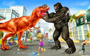 Dinosaur City Rampage Angry Dinosaur Attack Games Screenshot 0