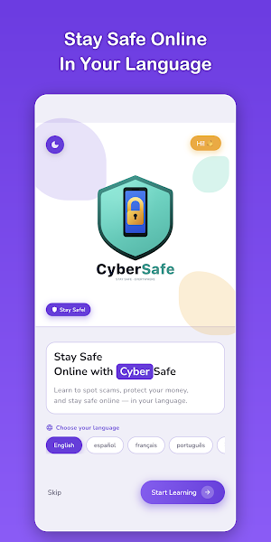 CyberSafe: Stay Safe Online Screenshot 0