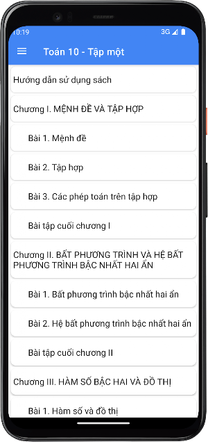 Toán Lớp10 - Tập một Screenshot 3