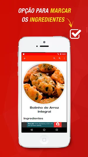 Receitas de Bolinho de Arroz Screenshot 1