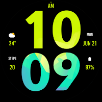 Big Green Watch Face