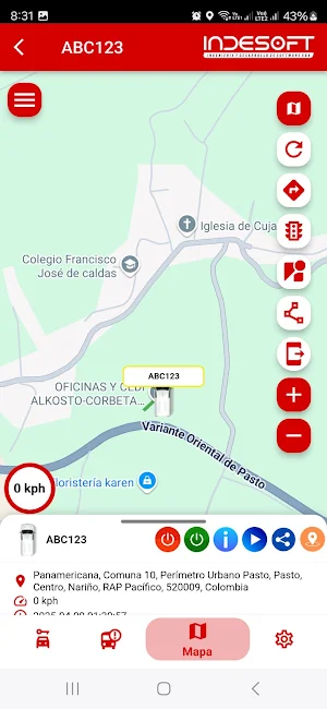 Indesoft GPS Screenshot 2
