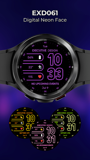 EXD061: Digital Neon Face Screenshot 1