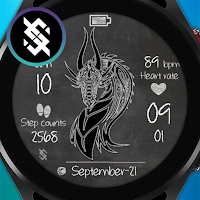 BFF16- Blackboard Art Dragon