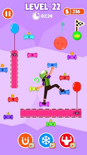 Mountain Climbing Man Game Screenshot 1