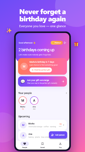 Occa: AI Birthday Gift Ideas Screenshot 0