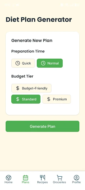 Pladiet: AI Meal Planner Screenshot 2