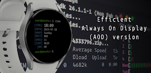 Ubuntu Terminal Watch Face Screenshot 1