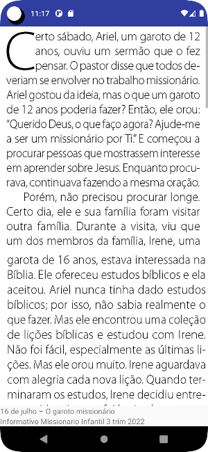 Infantil Missões Português2022 Screenshot 3