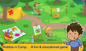 Kiddos in Camp - Free Educational Games for Kids Screenshot 0