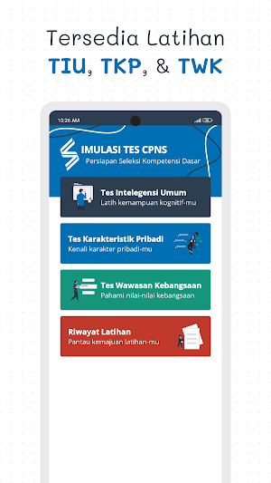 Simulasi Tes CPNS (CAT) Pro Screenshot 0