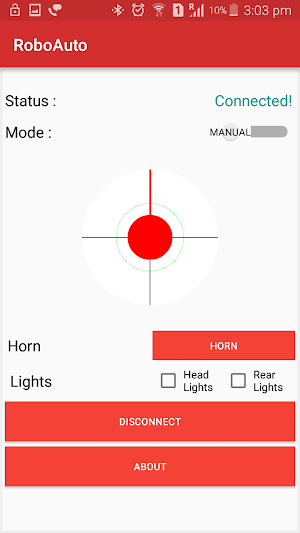 RoboAuto - Arduino Bluetooth Joystick for Android™ Screenshot 2