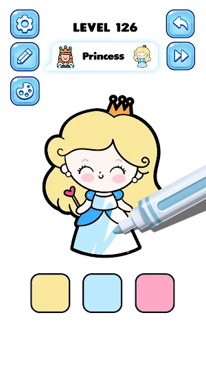Color ASMR: Princess Coloring Screenshot 0