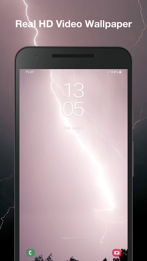 Real Lightning Storm Live Wallpaper Screenshot 2