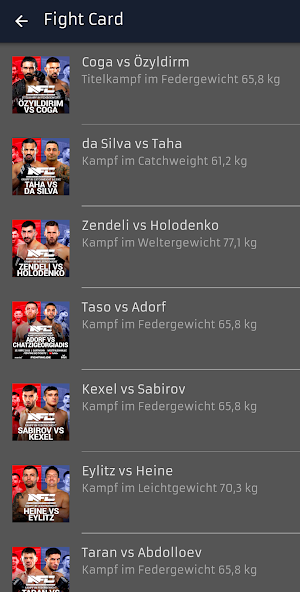 NFC - MMA Screenshot 2