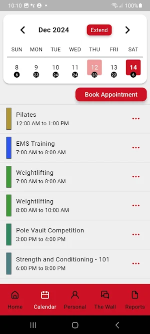 RhinoFit Hub Screenshot 2