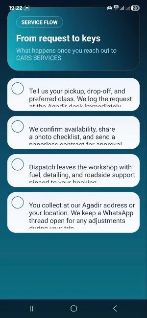 cars services Screenshot 1