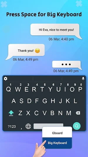 Big Keyboard: Simple & Classic Screenshot 1