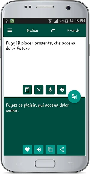 Italian French Translate Screenshot 1
