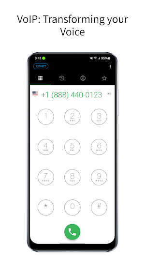 123NET UC Softphone Screenshot 2