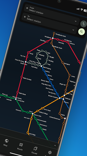 Singapore MRT Map: LRT Planner Screenshot 1
