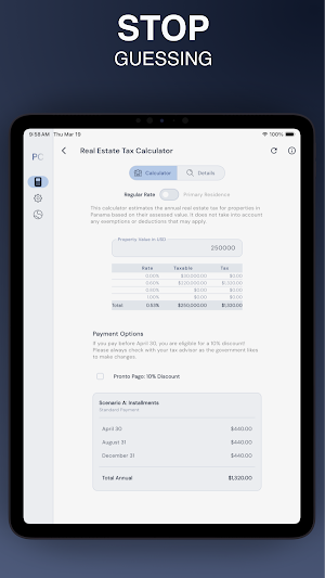 Panama Calculator Screenshot 3