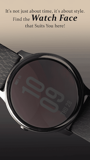 Classic Red Round Watch Face Screenshot 2