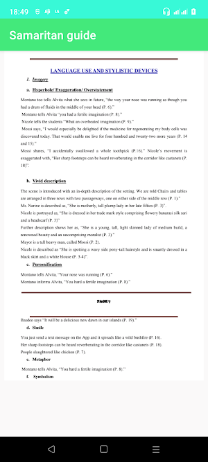 The samaritan setbook guide Screenshot 2