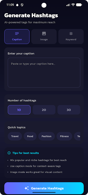 Ai Hashtag Generator Screenshot 1