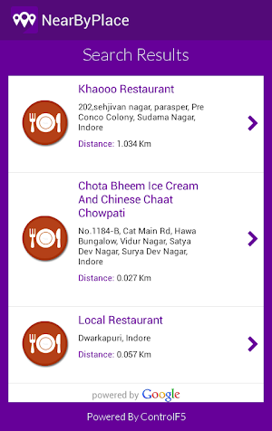 Find Near Places City Search Screenshot 2