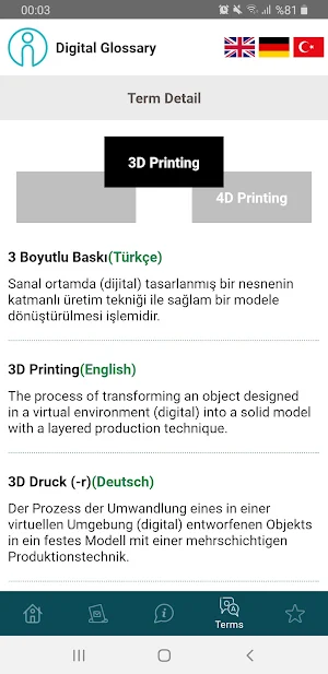 Digital Glossary Screenshot 2