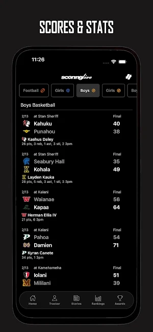 ScoringLive Screenshot 1