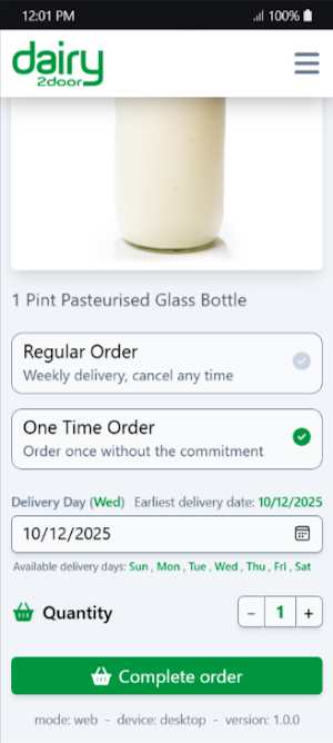 Dairy2Door Screenshot 2