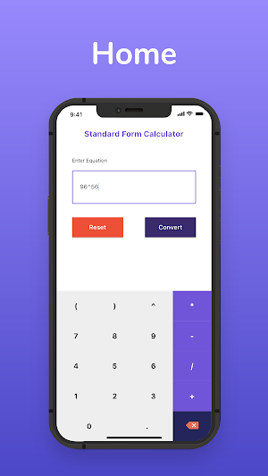Standard Form Calculator Screenshot 1