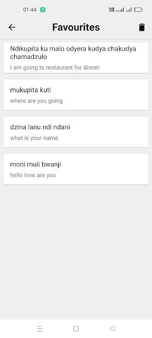 Nyanja To English Translator Screenshot 3