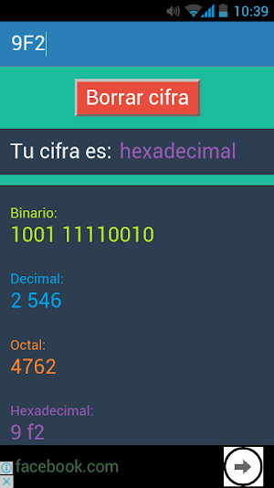 Convertir Sistemas Numeración Screenshot 2