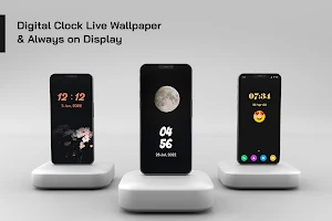 Digital Clock LWP & AOD Screenshot 0
