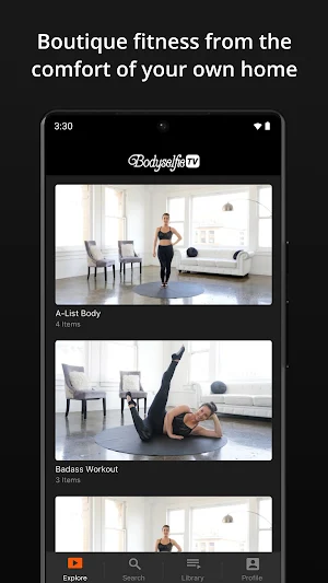 BodyselfieTV Online Workouts Screenshot 2