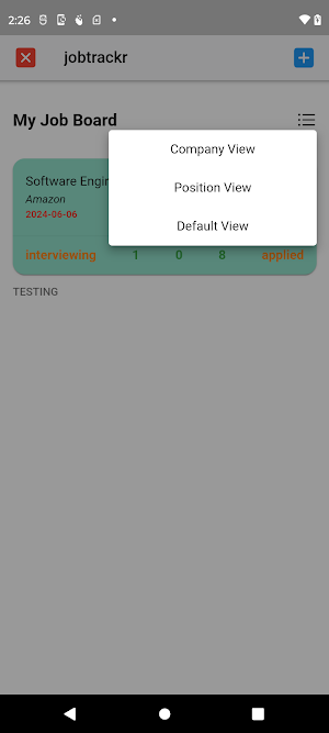 Job Trackr Screenshot 3