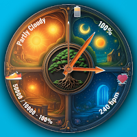 4 Parts Season Watch Face