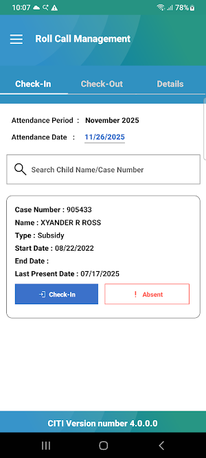 Arise Attendance Screenshot 3