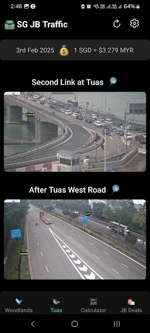 SG JB Traffic Screenshot 0